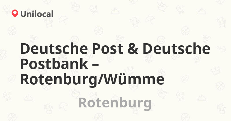 deutsche post rotenburg wümme