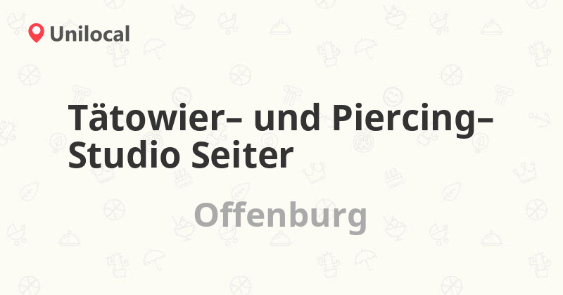 Tätowier und Piercing Studio Seiter Offenburg, FranzVolkStr. 1