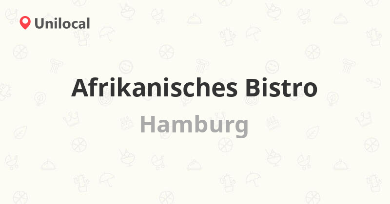 Afrikanisches Bistro - Hamburg, Spaldingstr.55 Ecke Reps ...